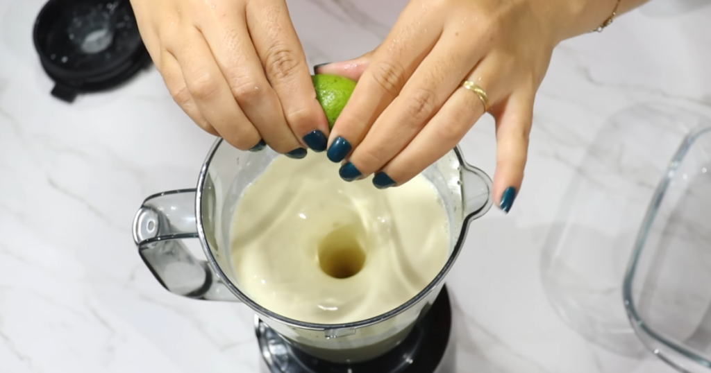 Sobremesa gelada limão suco