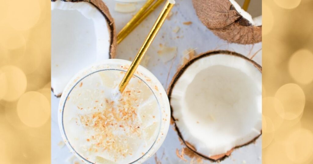batida de coco cremosa