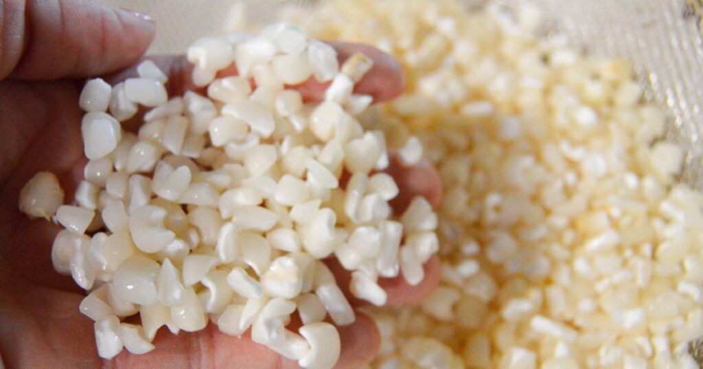 canjica com leite condensado