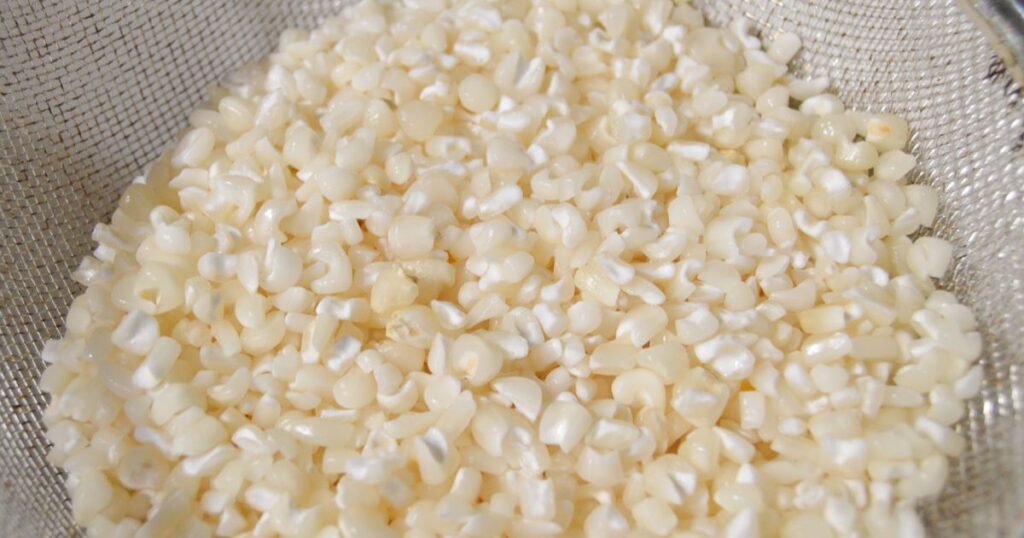 canjica doce receita