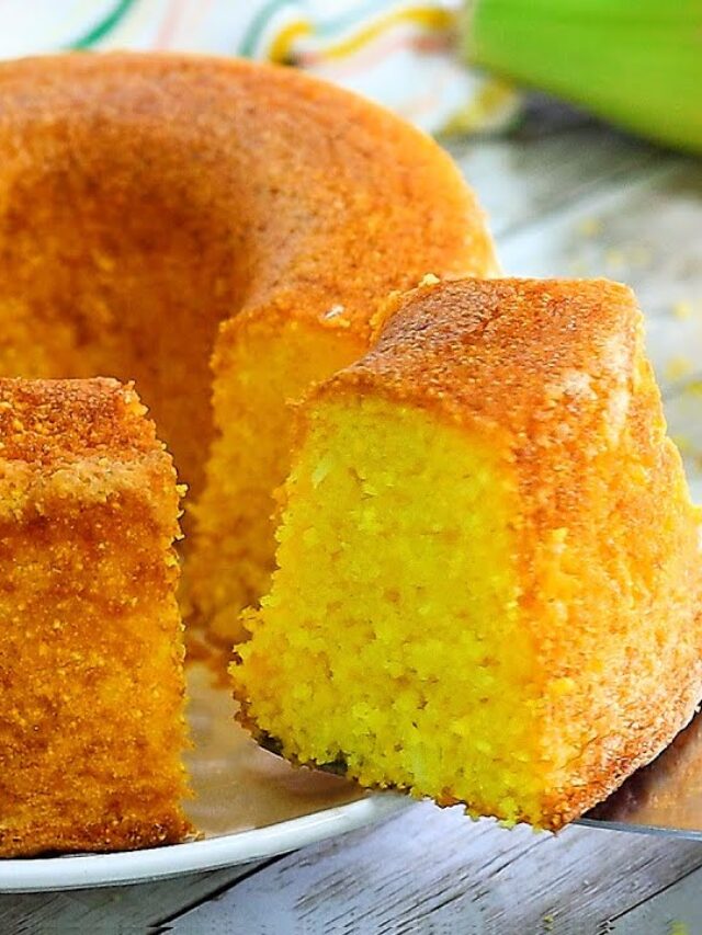 O famoso bolo de milho caipira