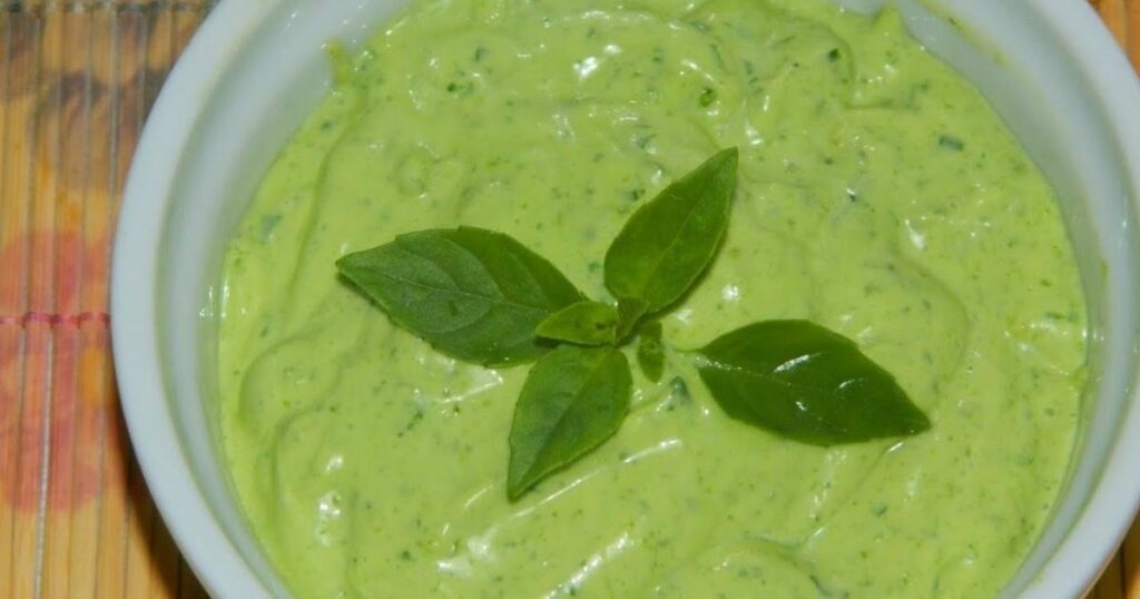 molho verde lanchonete