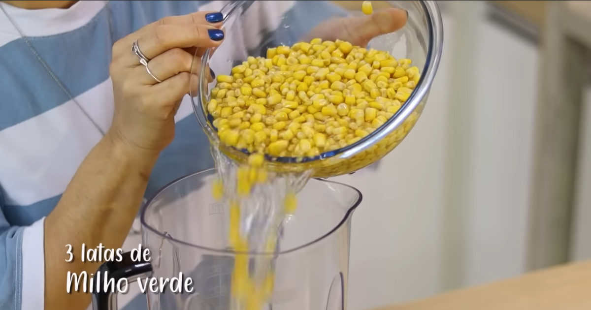 Curau Cremoso de Milho de Latinha