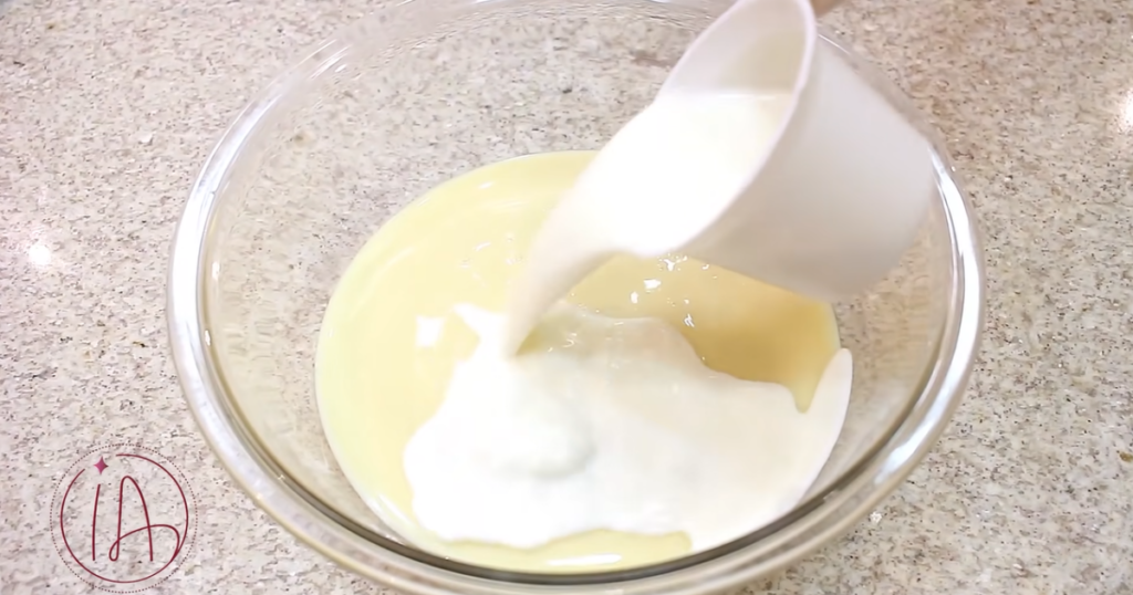 Gelado de limão leite condensado