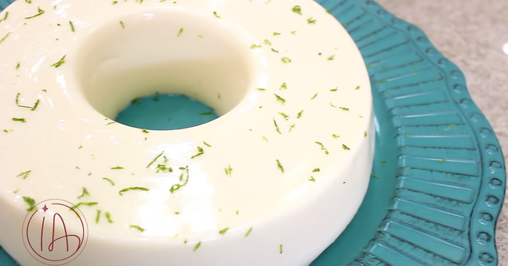 Gelado de limão raspas