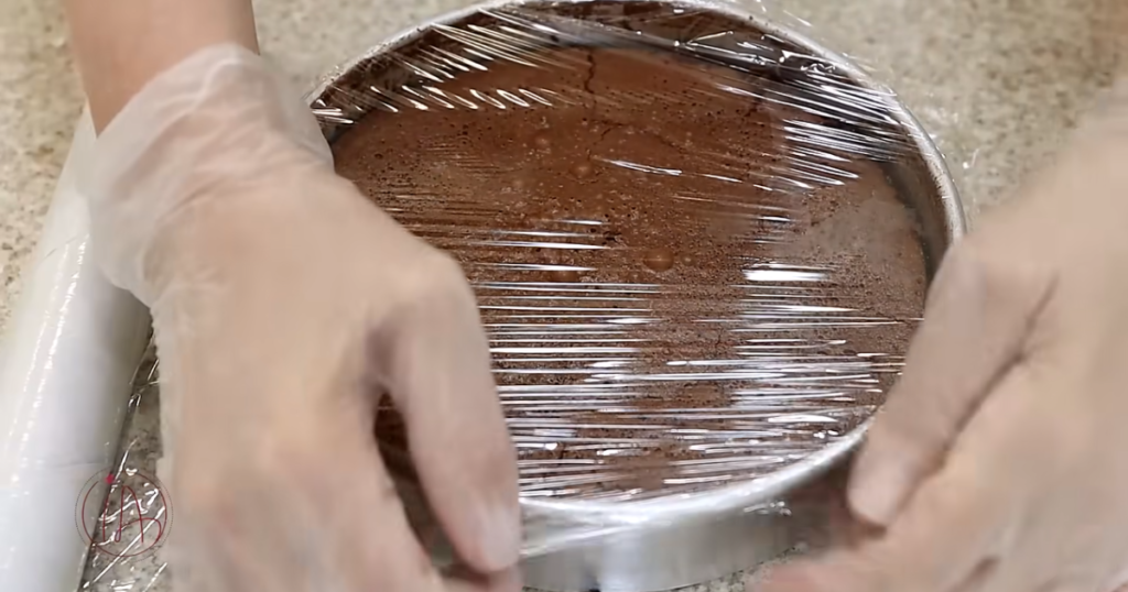 Melhor bolo de chocolate papel film