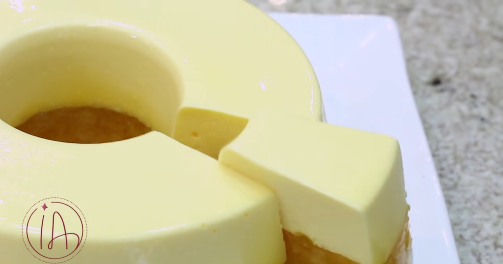 Sobremesa de abacaxi fatia