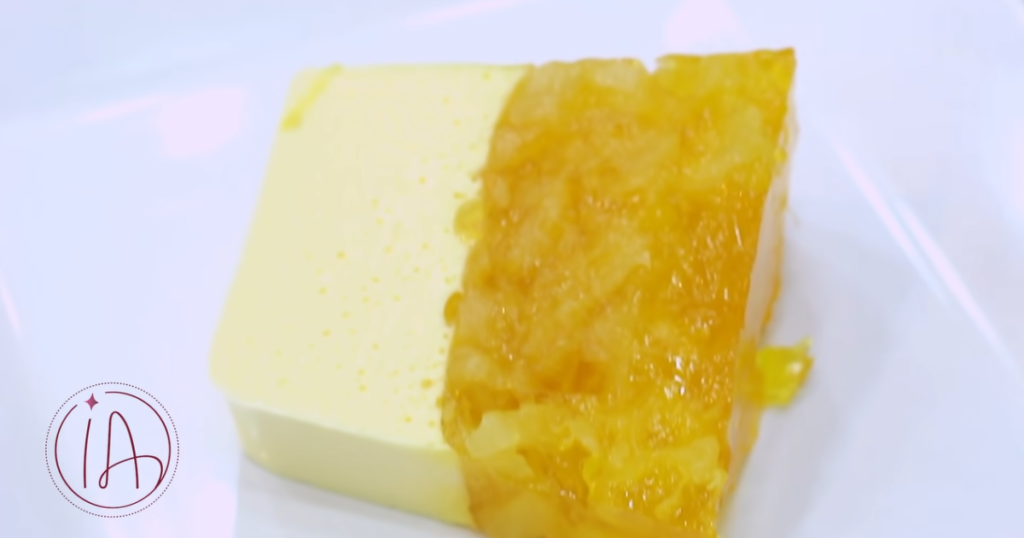 Sobremesa de abacaxi pedaço