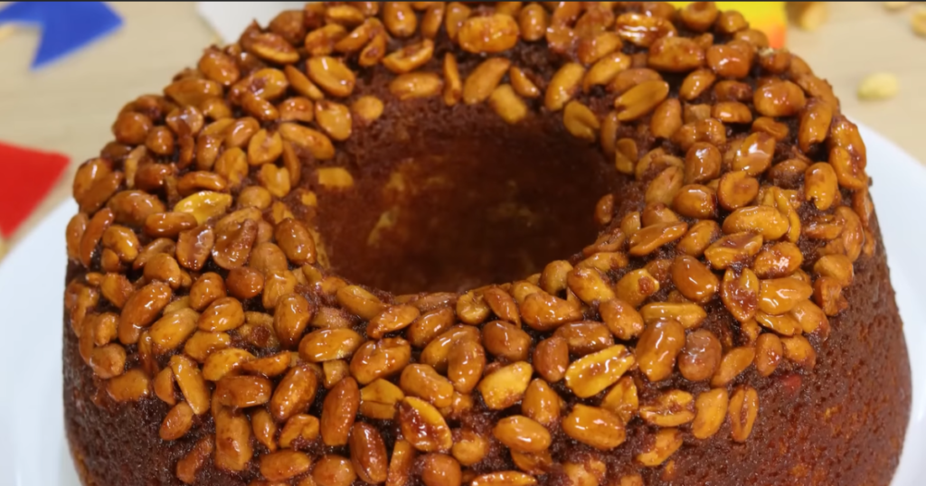 Bolo Pé de Moleque gostoso