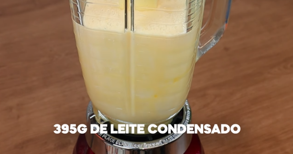 Bolo de Leite com Leite Condensado liquidificador