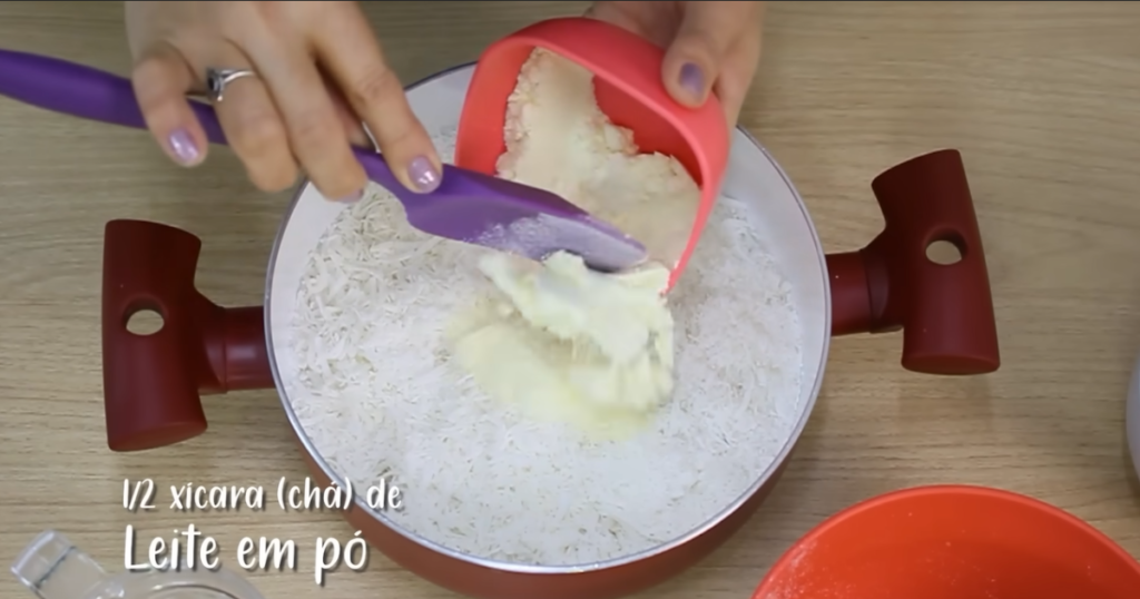 Cocada sem leite condensado po