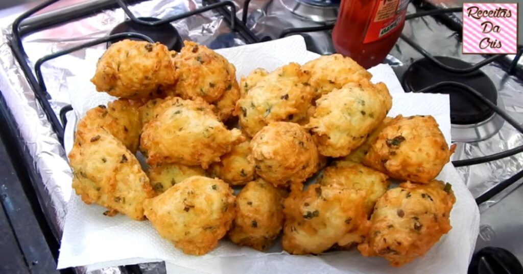 bolinho de arroz simples frito