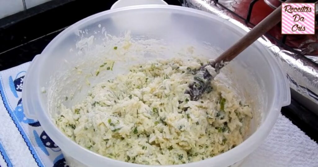 consistencia massa bolinho de arroz