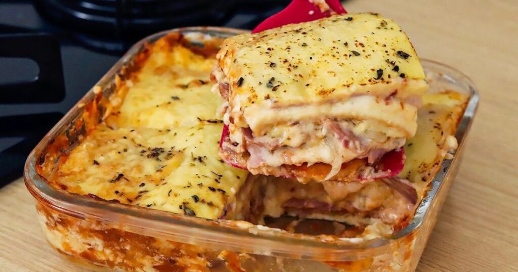 lasanha de pao de forma receita