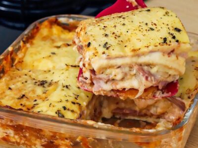 lasanha de pao de forma receita