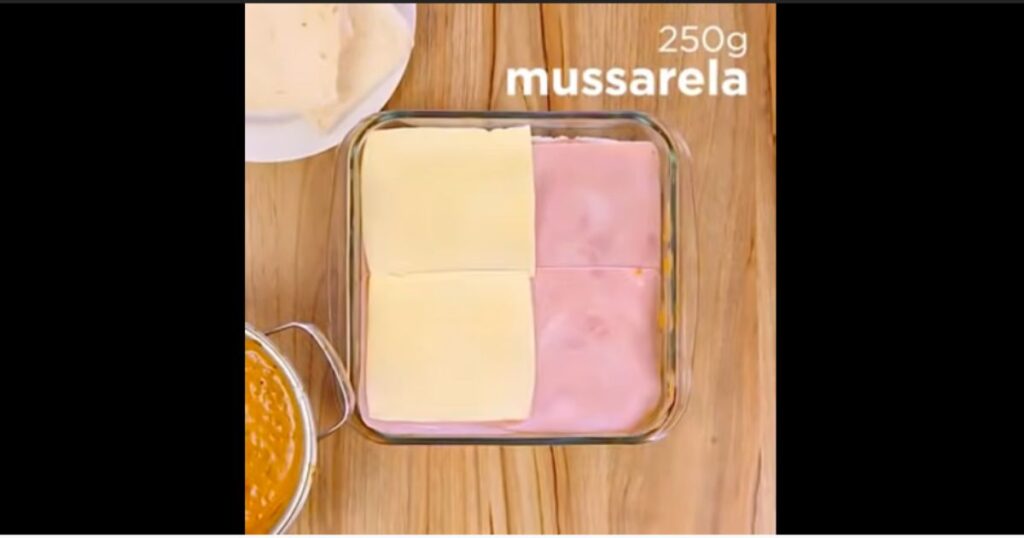 lasanha de pao queijo presunto