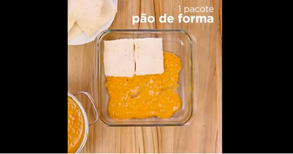 montagem lasanha de pao