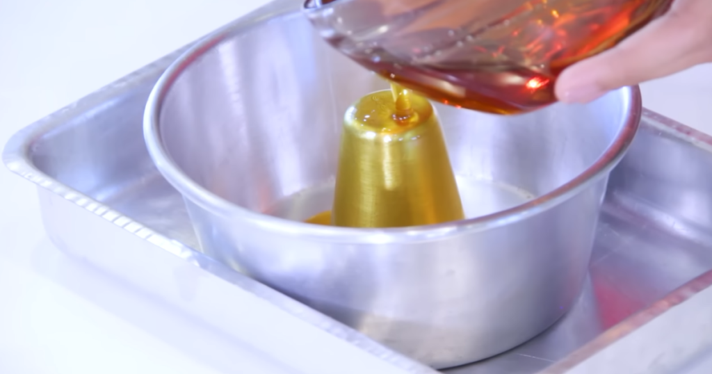 Pudim de leite ninho forma calda