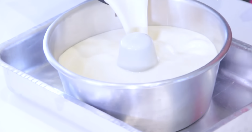 Pudim de leite ninho forma massa