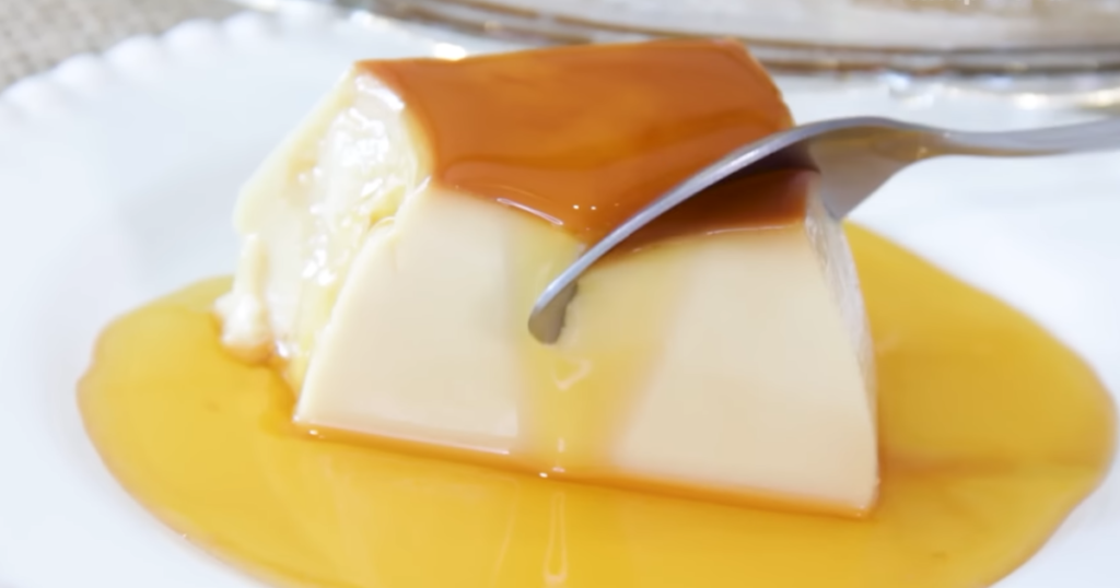 Pudim de leite ninho pronto gostoso