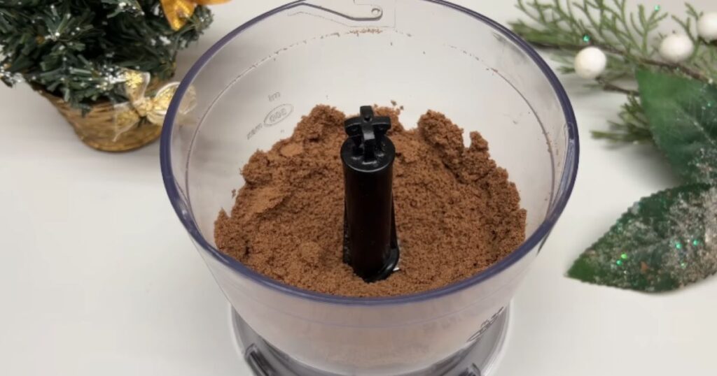 bolacha de chocolate triturada