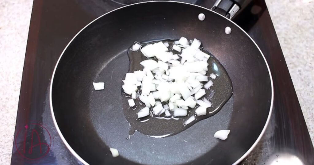 cebola e alho fritos