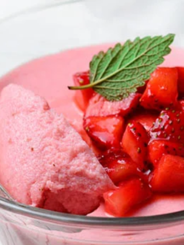  Mousse de Whey Protein de Morango