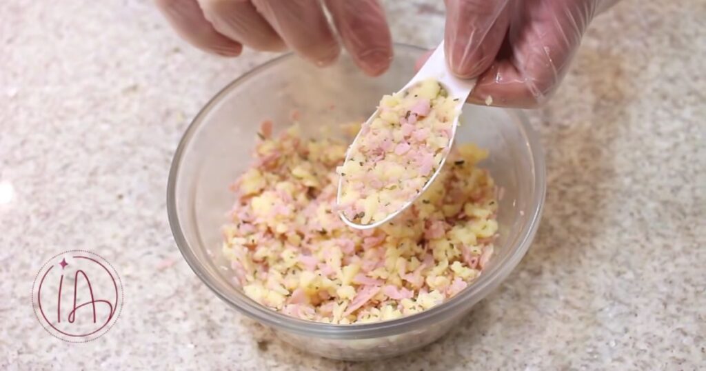 recheio queijo e presunto