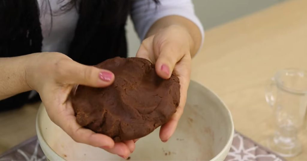 Biscoitinhos de café misturar massa ponto