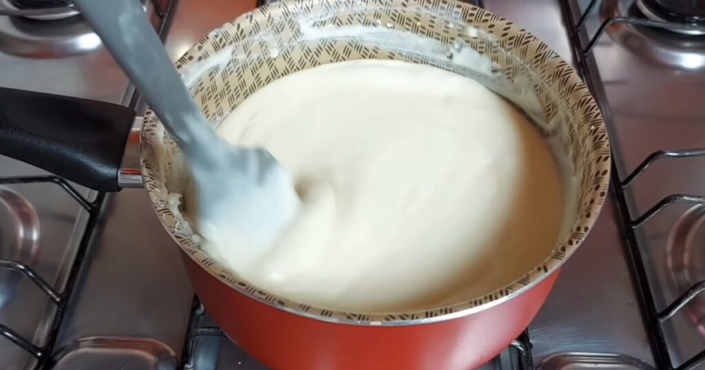 creme base para sobremesa morango