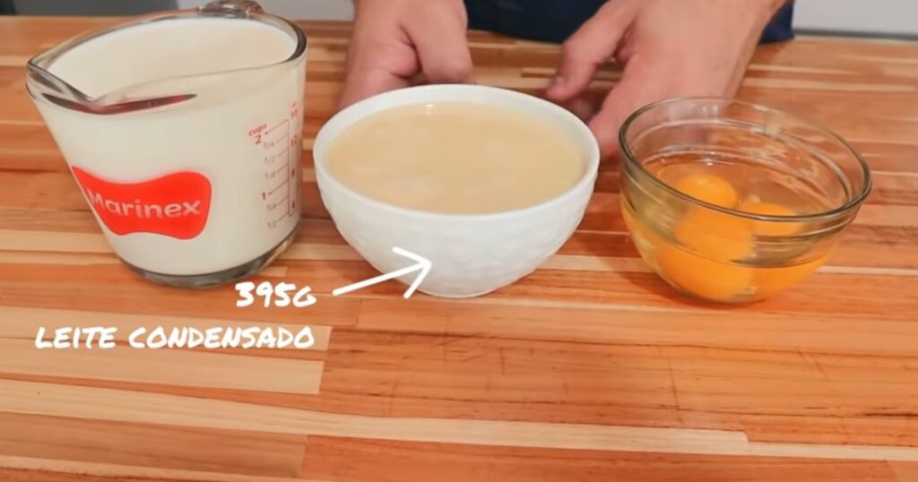 395 g leite condensado pudim