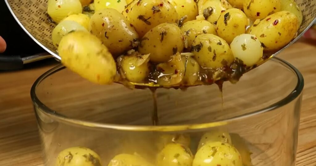 Batatinhas de festa vasilha