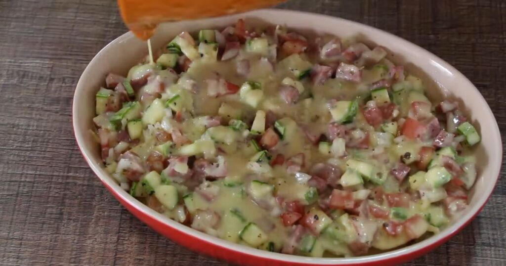 Quiche Delicioso sem massa refratario montagem