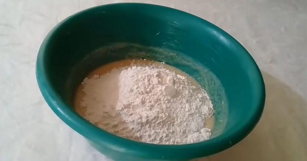 adicionar trigo na massa