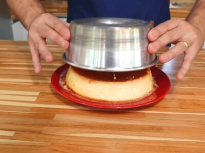 desenformar pudim leite condensado