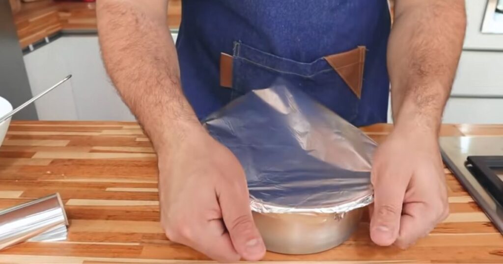 papel aluminio pudim leite condensado