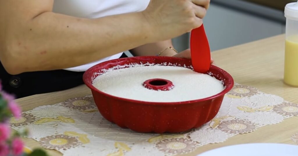 pudim de coco na forma