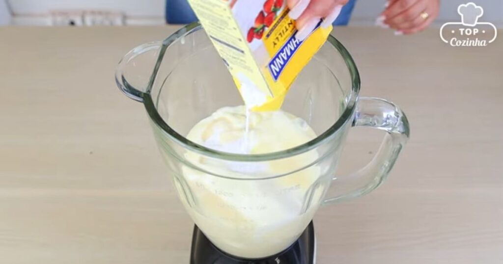 sobremesa de liquidificador chantilly