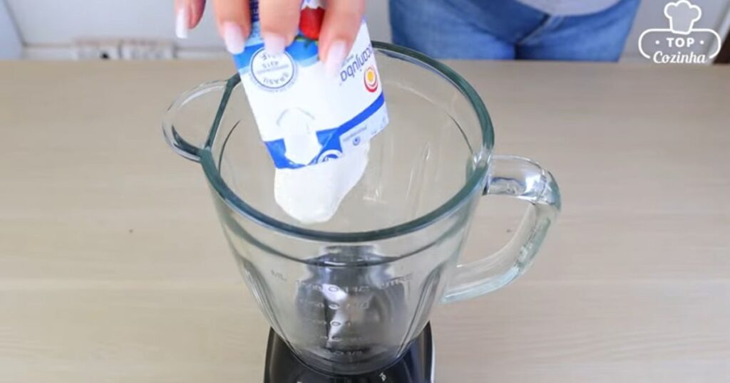 sobremesa de liquidificador creme de leite