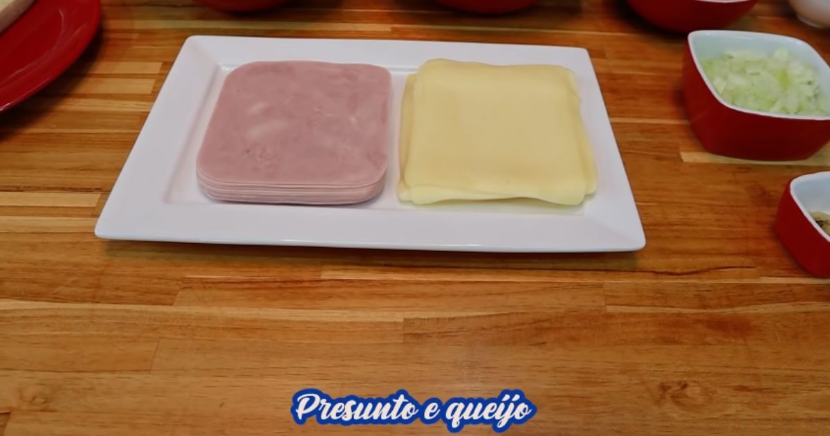 como fazer lasanha queijo presunto