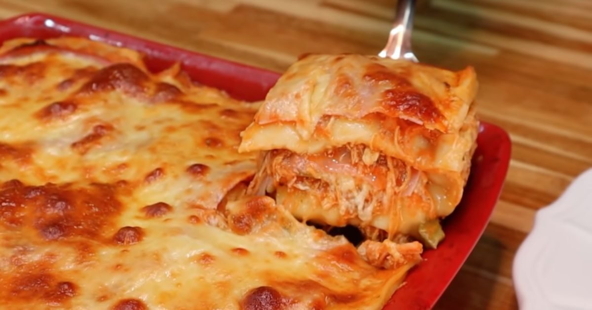 receita lasanha frango facil