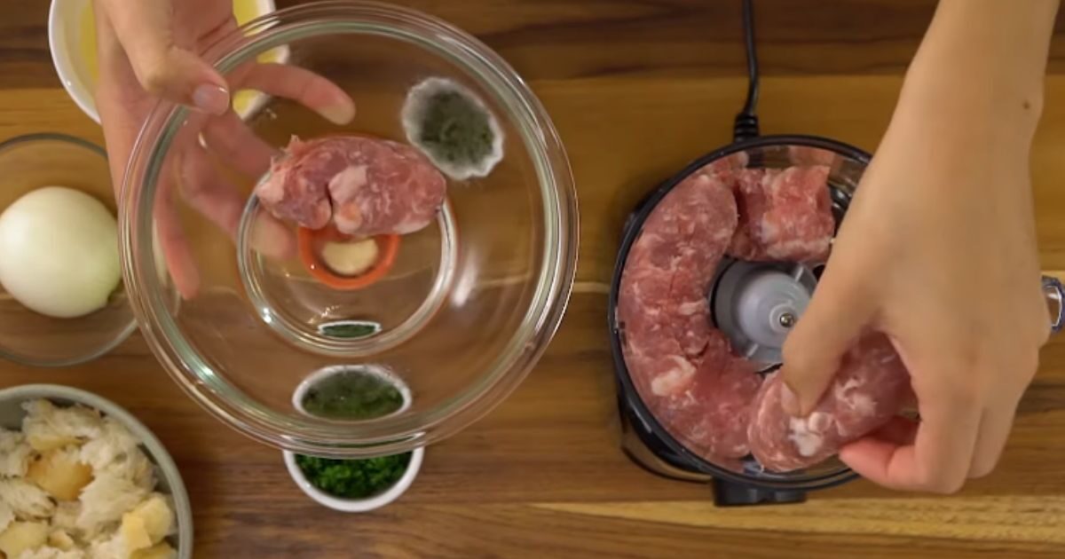 bolinhos linguica processar