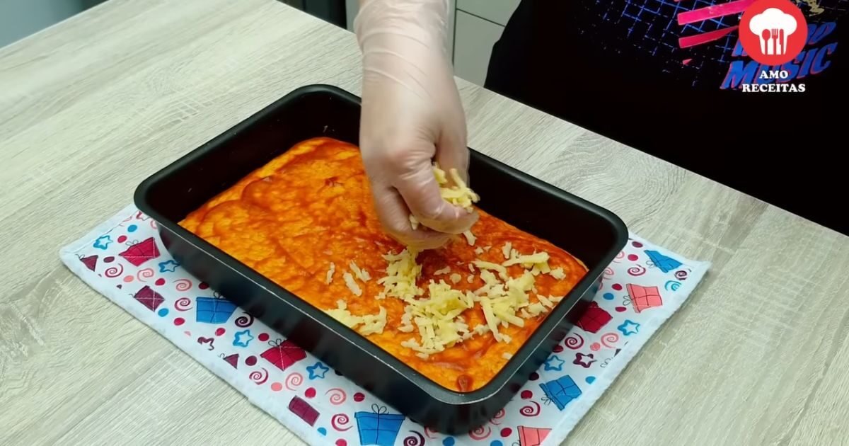 Pizza Fit Sem Farinha muçarela