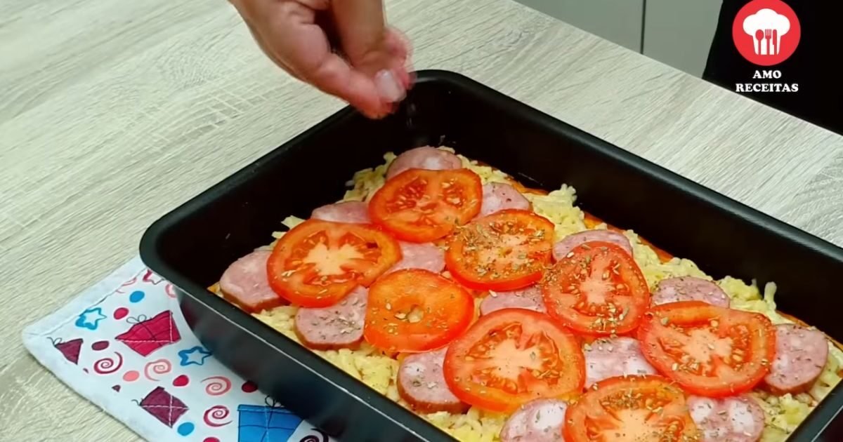 Pizza Fit Sem Farinha orégano