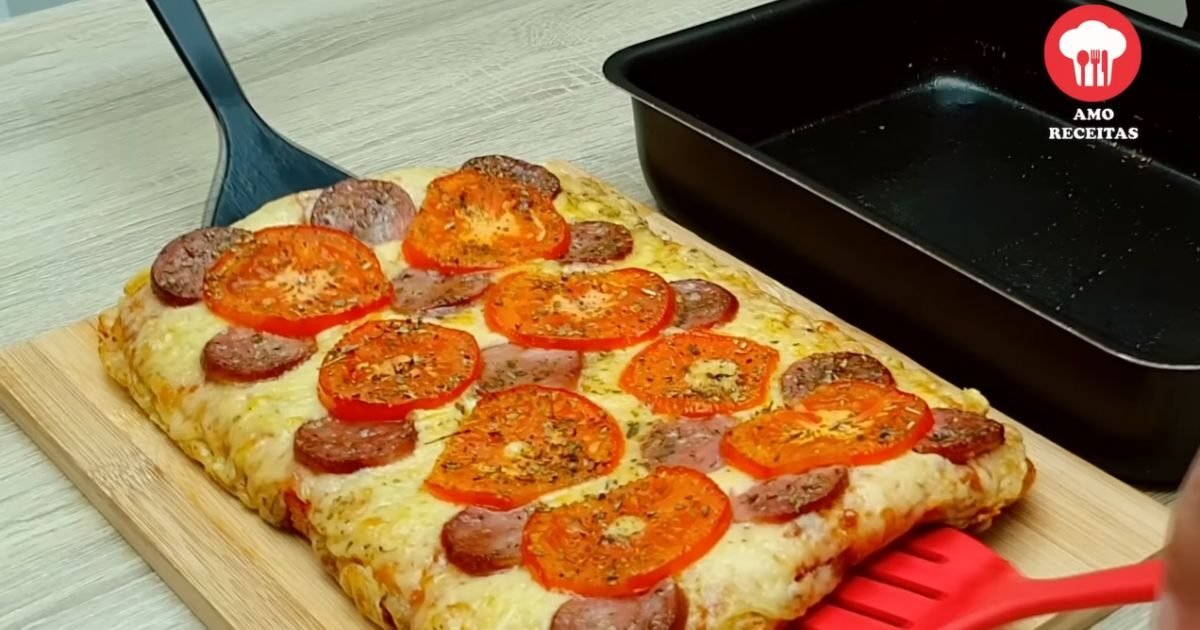 Pizza Fit Sem Farinha pronta