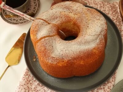 Bolo de Iogurte Natural pedaço