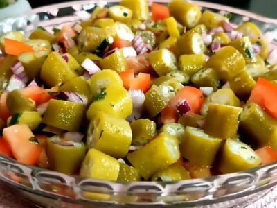 Salada de quiabo gostosa