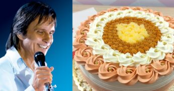 Bolo de aniversário do Roberto Carlos