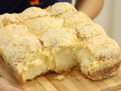 Pão Doce Cuquinha assado macio gostoso