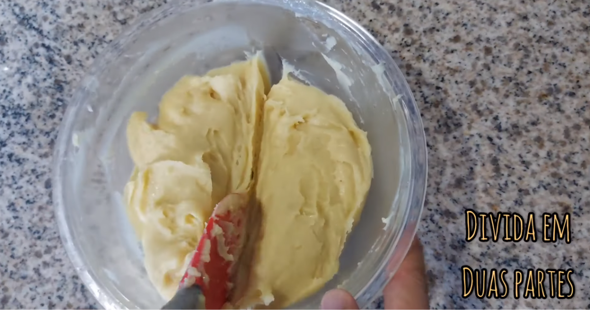 Bolo polonês Santa Clara massa dividir